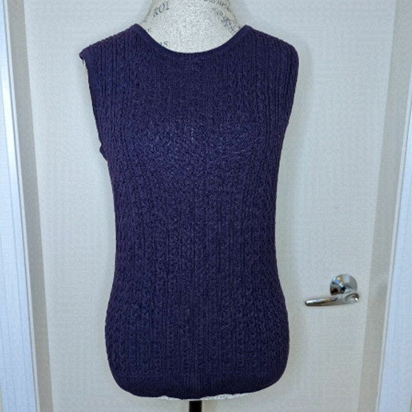 90s purple sweater vest - Picture 1 of 7